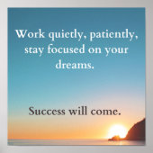 Er zal succes worden geboekt poster (Voorkant)