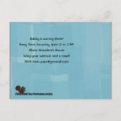 Er zal taart zijn! Grappige feestuitnodiging Uitnodiging Briefkaart (Achterkant)