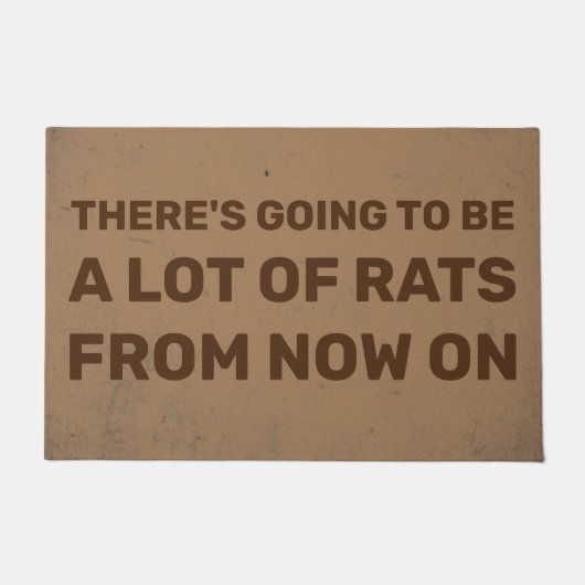 Er zal van nu af aan veel ratten zijn deurmat (Voorkant)