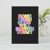 Er zal vandaag iets goeds gebeuren, Inspirerend Feestdagenkaart (Staand voorkant)