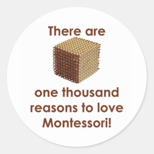 Er zijn 1000 redenen voor Love Montessori Ronde Sticker