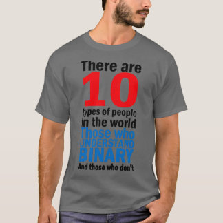 Er zijn 10 soorten mensen 1 t-shirt