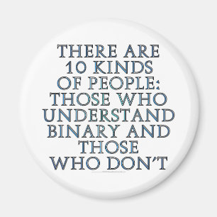 Er zijn 10 soorten mensen... magneet