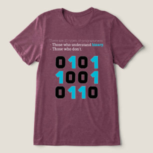 Er zijn 10 soorten programmeurs – Binaire grap Tri-Blend Shirt