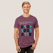 Er zijn 10 soorten programmeurs – Binaire grap Tri-Blend Shirt (Voorkant volledig)