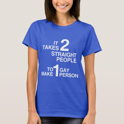 ER ZIJN 2 ECHTE MENSEN NODIG T-SHIRT (Voorkant)