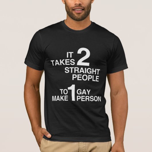 ER ZIJN 2 ECHTE MENSEN NODIG T-SHIRT (Voorkant)