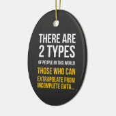 Er zijn 2 soorten mensen keramisch ornament (Links)