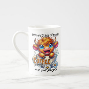 Er zijn 2 soorten mensen, koffiemensen... porselein kop