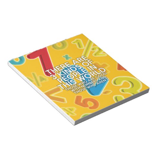 Er zijn 3 soorten mensen notitieblok (Schuin)