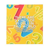 Er zijn 3 soorten mensen notitieblok (Voorkant)