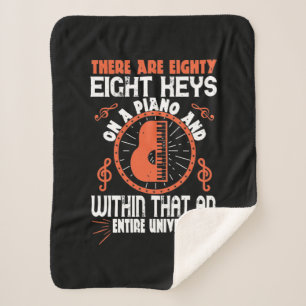 Er zijn 88 acht sleutels op een piano sherpa deken