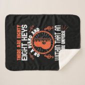 Er zijn 88 acht sleutels op een piano sherpa deken (Voorkant (horizontaal))