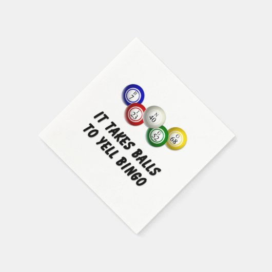 Er zijn ballen nodig om bingo te schreeuwen servet (Hoek)