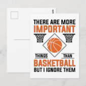 er zijn belangrijkere dingen dan basketbal briefkaart (Voorkant / Achterkant)