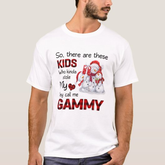 Er zijn deze Kinderen die ik Gammy Snowman noem T-shirt (Voorkant)