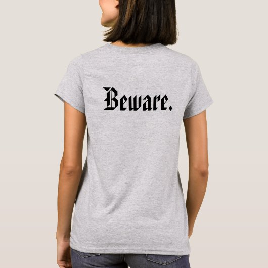 "Er zijn dragons" Fargo Quote Tshirt (Achterkant)