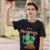 Er zijn dragons Mythologische Dragon Break Fire T-shirt