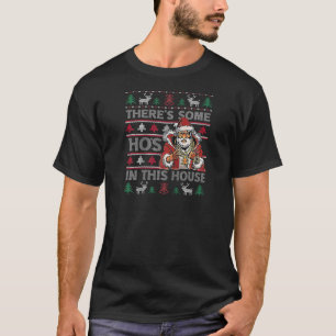 Er zijn een aantal Ho's in dit huis Grappige kerst T-shirt
