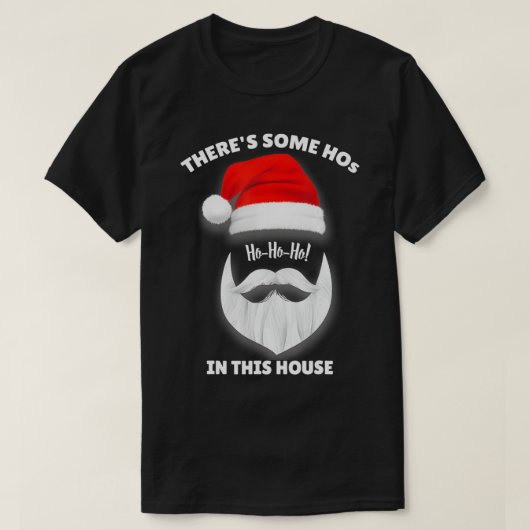 Er zijn een paar Ho Hos in dit Huis kerstSan T-shirt (Design voorkant)