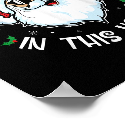 Er zijn een paar Hos in dit Huis met kerstfeest Sa Poster (Hoek)