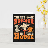 Er zijn een paar verschrikkingen in dit Huis Hallo Kaart (Gele Bloem)