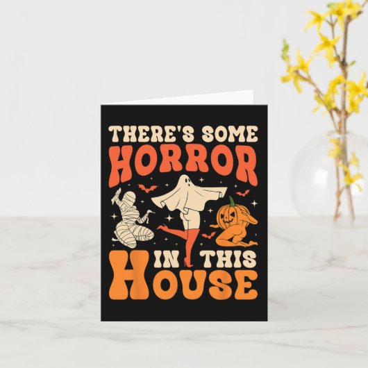 Er zijn een paar verschrikkingen in dit Huis Hallo Kaart (Gele Bloem)