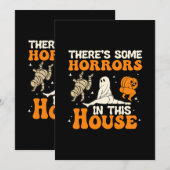 Er zijn enkele verschrikkingen in dit huis Funny H Kaart (Voorkant / Achterkant)