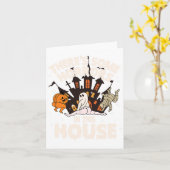 Er zijn enkele verschrikkingen in dit huis Ghost H Kaart (Gele Bloem)