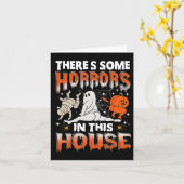 Er zijn enkele verschrikkingen in dit huis Ghost P Kaart (Gele Bloem)