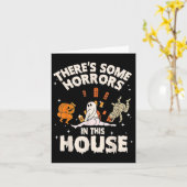 Er zijn enkele verschrikkingen in dit huis Ghost P Kaart (Gele Bloem)