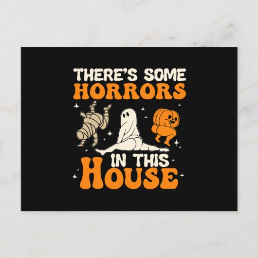 Er zijn enkele verschrikkingen in dit huis Grappig Briefkaart (Voorkant)