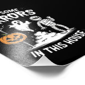 Er zijn enkele verschrikkingen in dit huis grappig foto afdruk (Hoek)