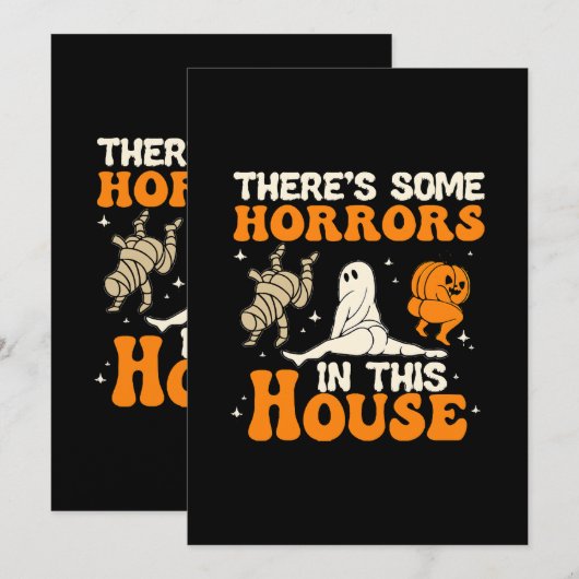 Er zijn enkele verschrikkingen in dit huis Grappig Kaart (Voorkant / Achterkant)