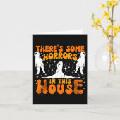 Er zijn enkele verschrikkingen in dit huis griezel kaart (Gele Bloem)
