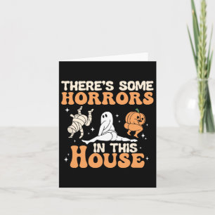 Er zijn enkele verschrikkingen in dit huis Hallowe Kaart