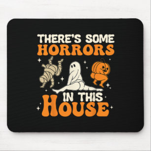 Er zijn enkele verschrikkingen in dit huis Hallowe Muismat