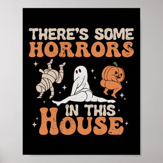 Er zijn enkele verschrikkingen in dit huis Hallowe Poster (Voorkant)