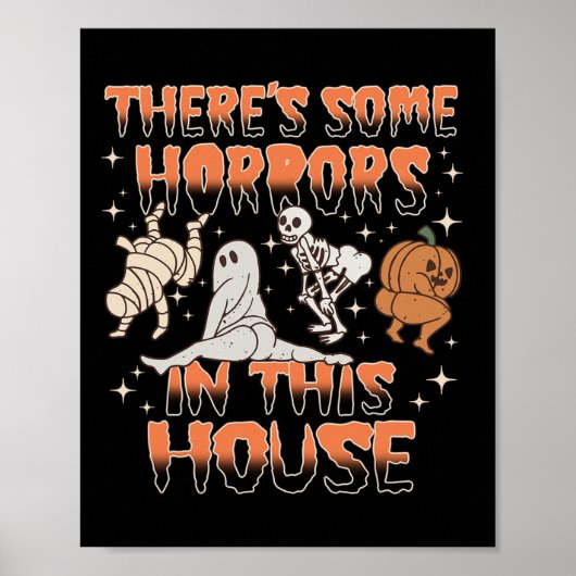 Er zijn enkele verschrikkingen in dit huis Hallowe Poster (Voorkant)