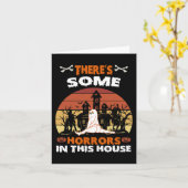 Er zijn enkele verschrikkingen in dit huis leuk re kaart (Gele Bloem)