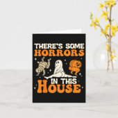 Er zijn enkele verschrikkingen in dit huis leuke H Kaart (Gele Bloem)