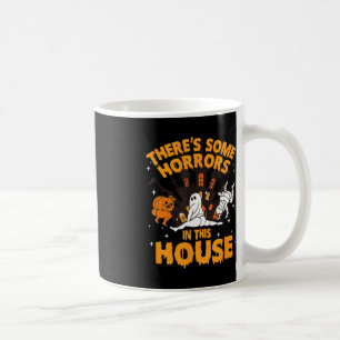 Er zijn enkele verschrikkingen in dit huis pompoen koffiemok