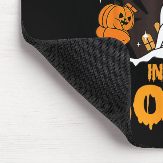 Er zijn enkele verschrikkingen in dit huis pompoen muismat (Hoek)