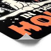 Er zijn enkele verschrikkingen in dit huis pompoen poster (Hoek)