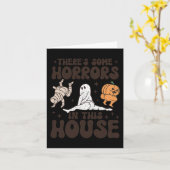 Er zijn enkele verschrikkingen in dit huis spookpo kaart (Gele Bloem)