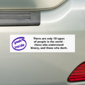 Er zijn er slechts 10 (GESCHRAPT) Bumpersticker (Op auto)