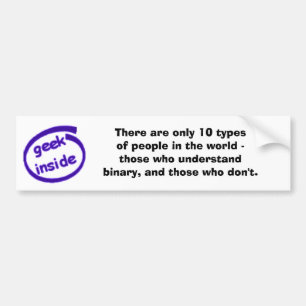 Er zijn er slechts 10 (GESCHRAPT) Bumpersticker
