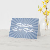 Er zijn fouten gemaakt kaart (Gele Bloem)