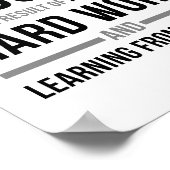 Er zijn geen geheimen voor succes poster (Hoek)