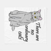 Er zijn geen gewone katten fleece deken (Voorkant (Horizontaal))
